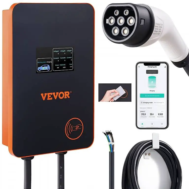 wallbox 7,4/11kw ev ladestation typ2 32a w