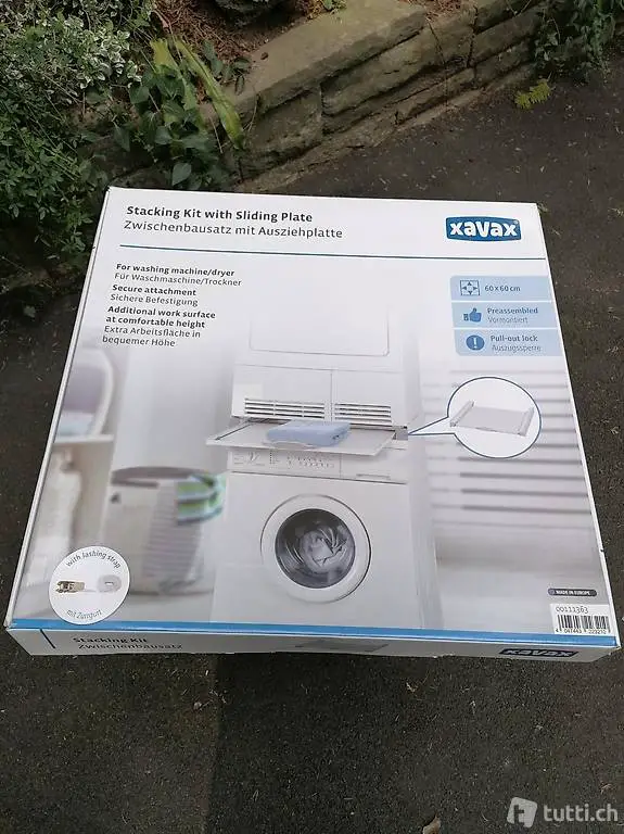  xavax Stapel Set mit Schiebplatte