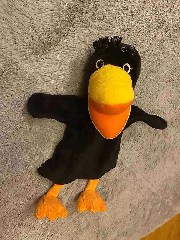Sterntaler Handpuppe Rabe Plüschtier Kasperlitheater