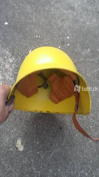 neuer alter Zivilschutz - Helm Aluminium mit Leder Innen