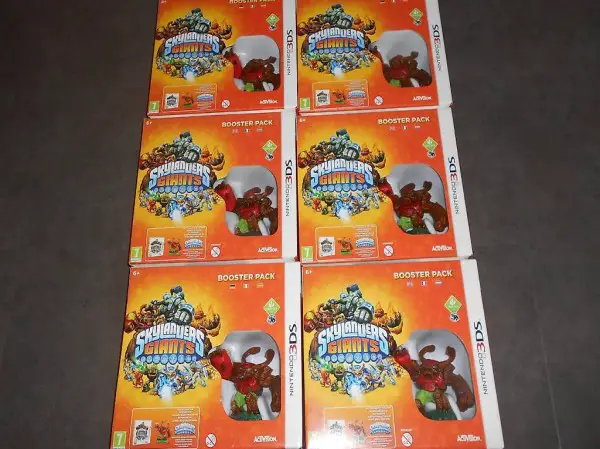 6x Nintendo 3DS Skylanders Booster Paks Neu und Ungeöffnet