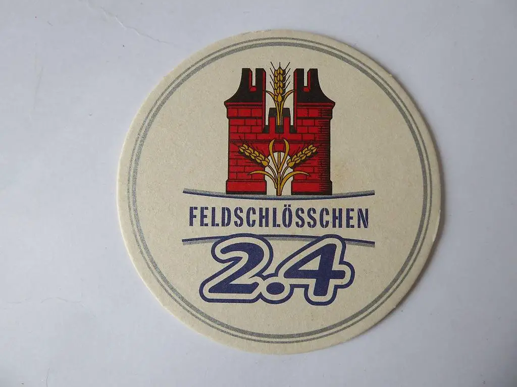 5 Feldschlösschen, Bierdeckel 2.4, neuwertig