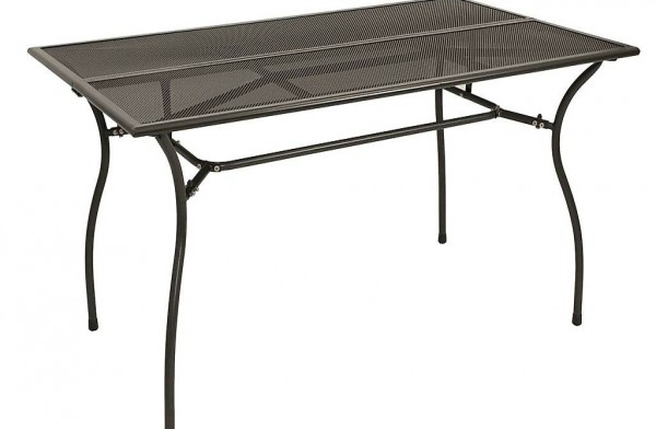  Metalltisch Gartenmöbel Tisch Metall CLASSIC 90x150cm grau
