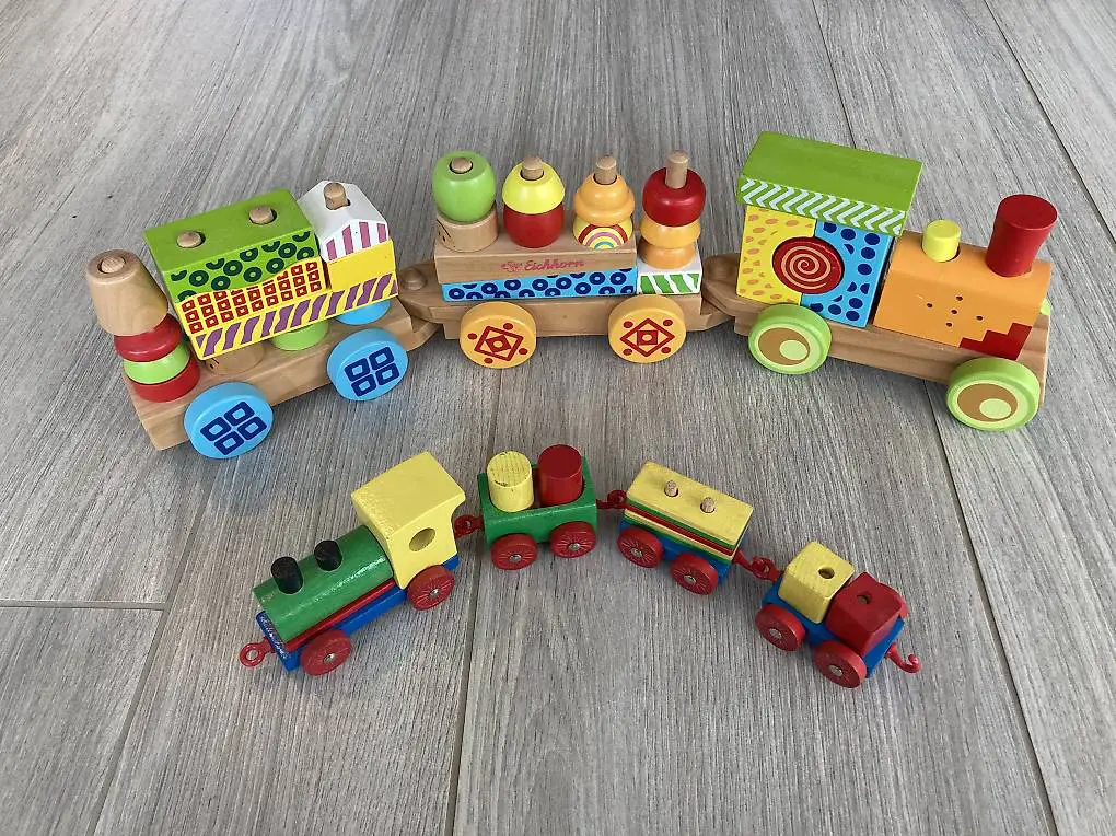 Eichhorn Zug mit Bauklötzen und Sound