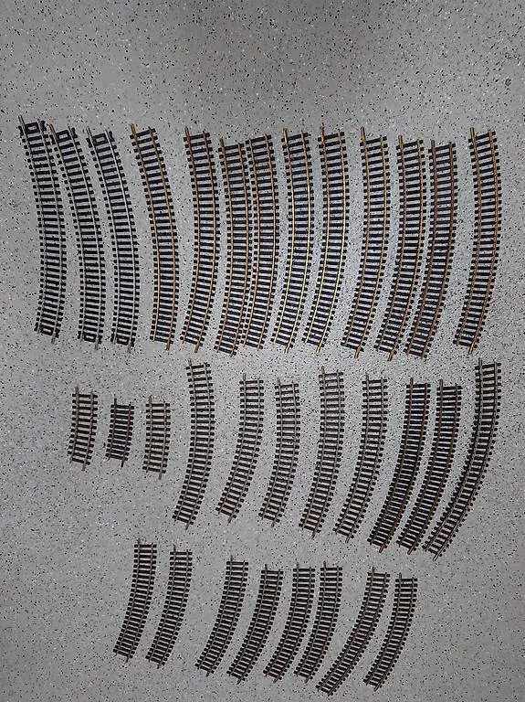 Schienen Kurfen HO Spur Modelleisenbahn Fleischmann Schie