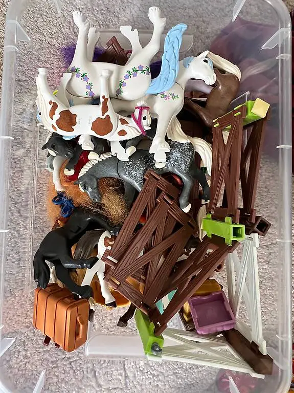Playmobil Pferdesammlung, Tiere mit Zubehör
