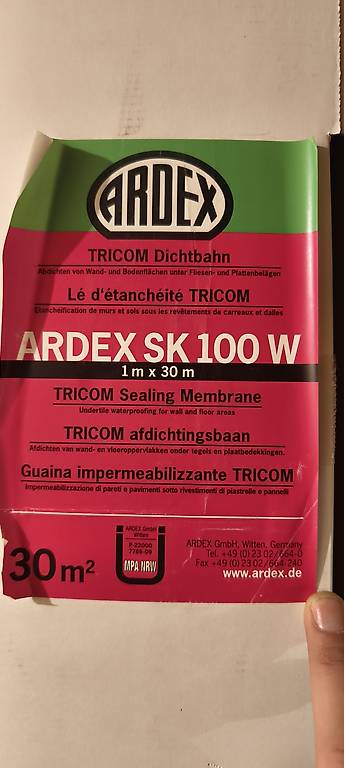 ardex sk 100 w - tricom dichtbahn