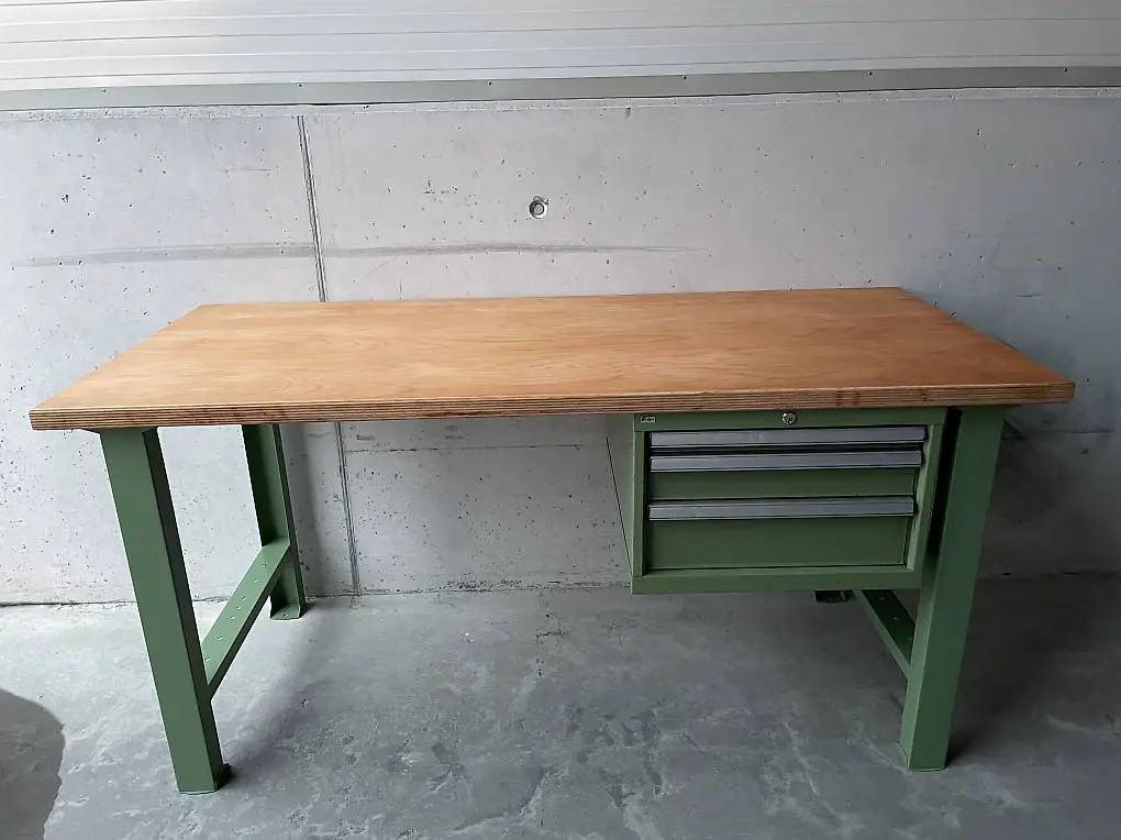 Lista Werkbank 200x75x4 Multiplexplatte Schubladenschrank