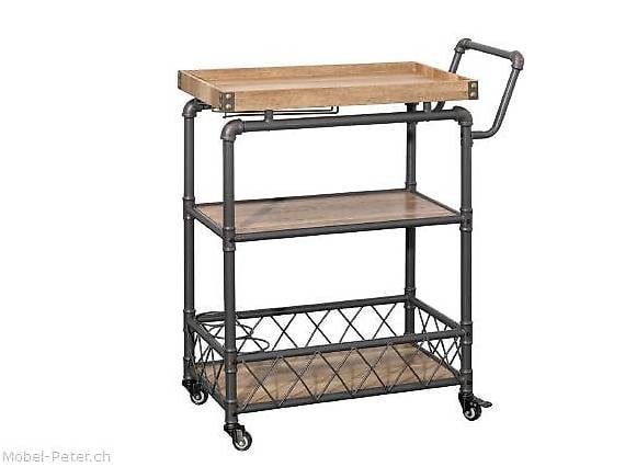 Servierboy Pipeline auf Rollen