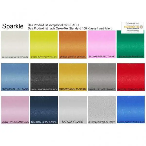 Siser Sparkle, feine Glitter-Flexfolie