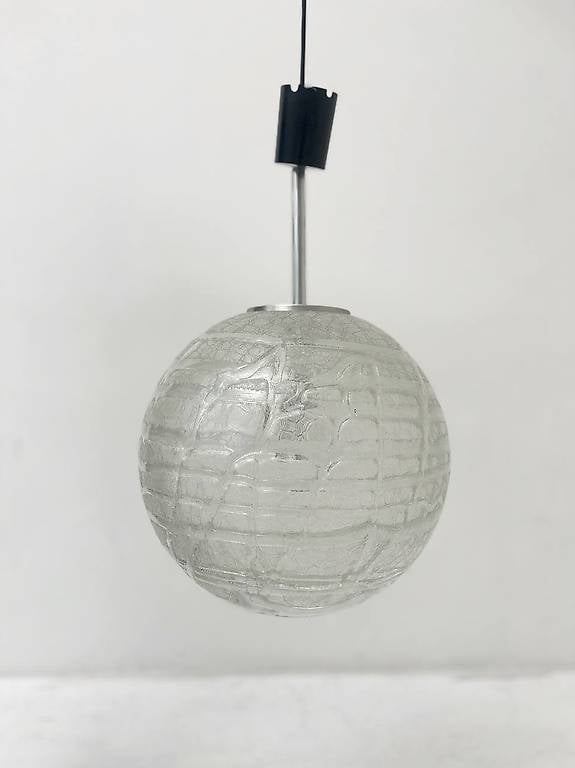 Hängelampe aus Milchglas von Doria für Doria Leuchten, 60er