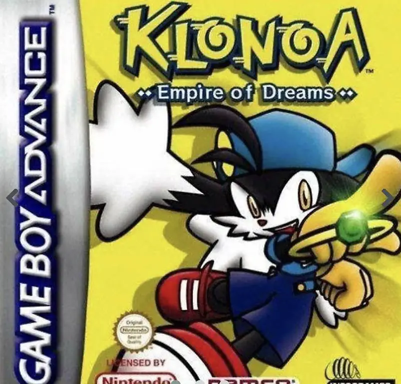 Gameboy Advance Klonoa Empire of Dream