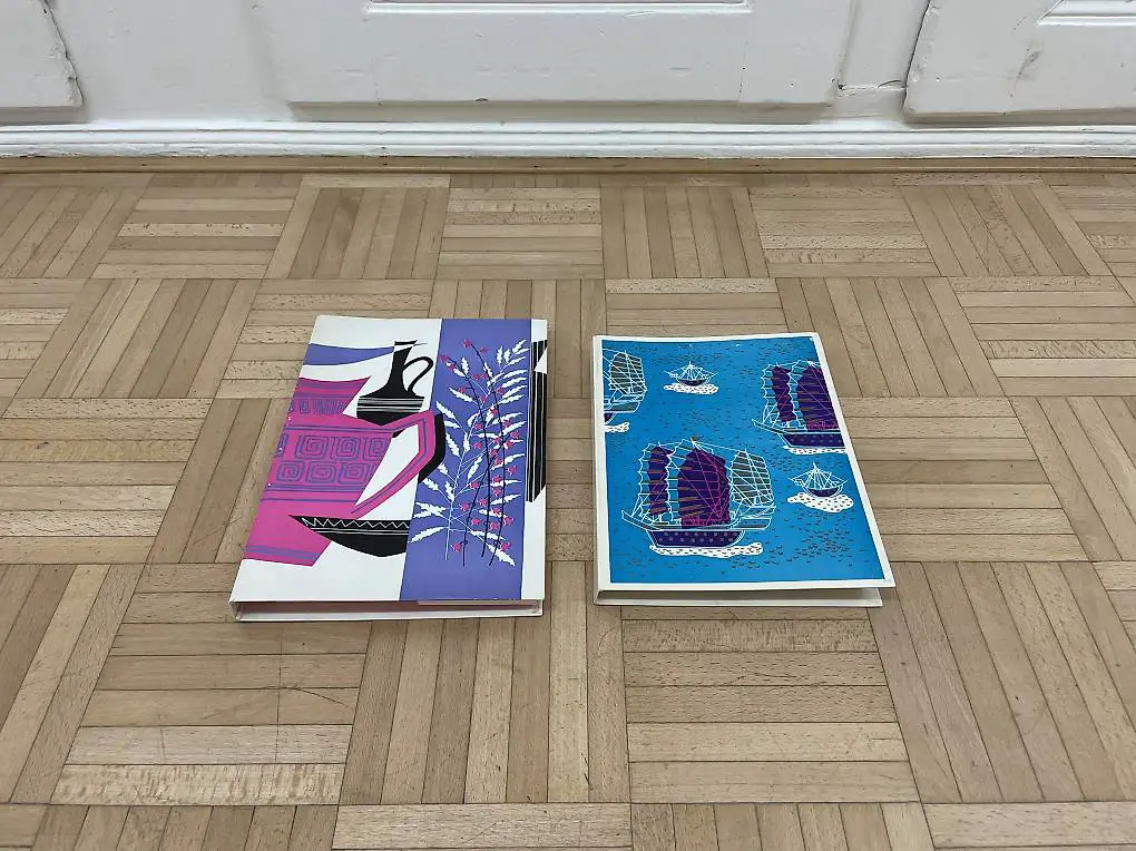 Vintage Schreibmappe / Briefmappe / Briefpapier 60er 70er