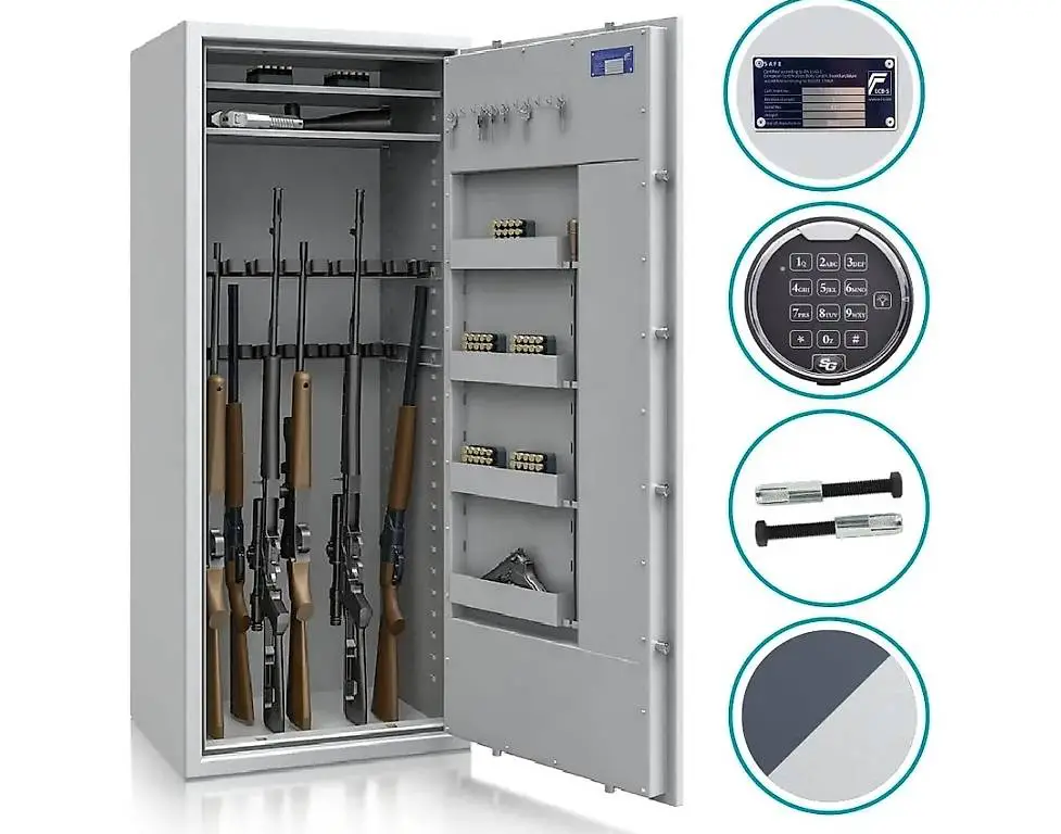 Waffenschrank Widerstandsgrad 1 mit 20 Waffenhalter