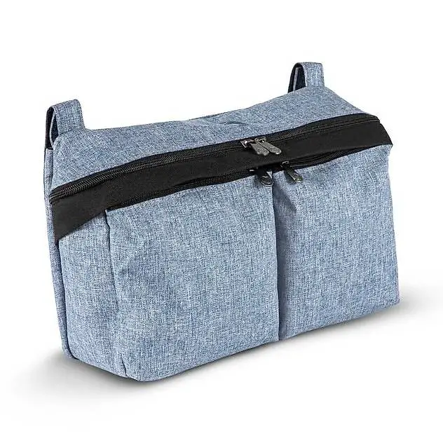 Bugaboo Organizer, Kinderwagen Tasche blue melange NEU