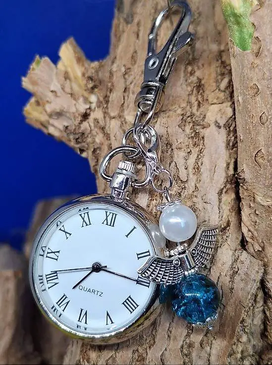 Uhr Quarz Schlüsselanhänger mit Gliggsängeli