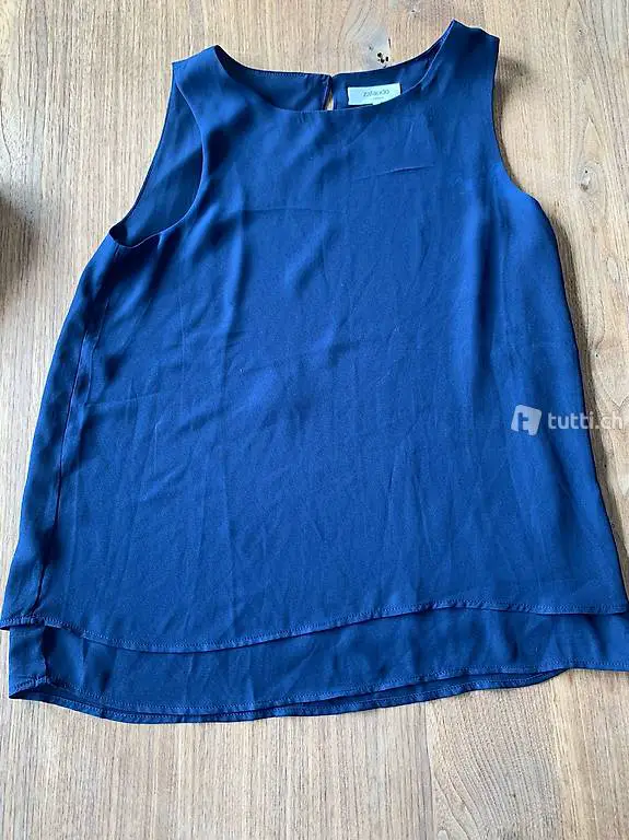 Blusenshirt in dunkelblau