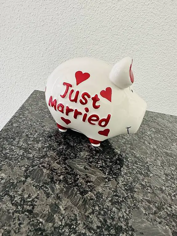 Sparschwein "Just Married"