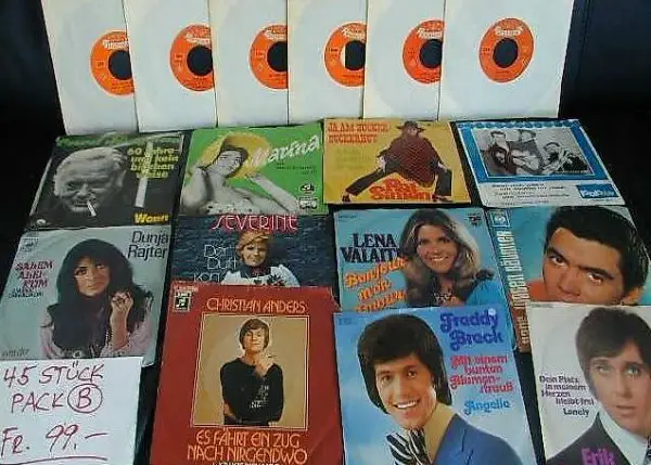 45 alte Singles 50er, 60er, 70er J. (Paket 2)