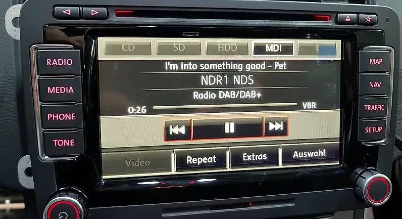 Original VW DAB-Nachrüstung VW Radio RNS510