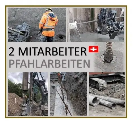 2 Mitarbeiter Pfahlarbeiten 100% (CH-Kt. LU+OW) - ab 05/2025