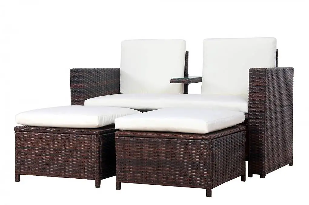 Love Seat Rattan Garnitur CHANELL