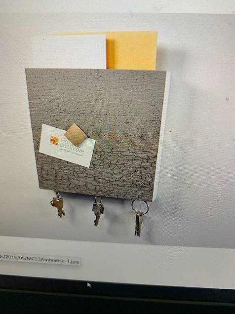 Schlüsselaufhänger für an die Wand für 3 Schlüssel