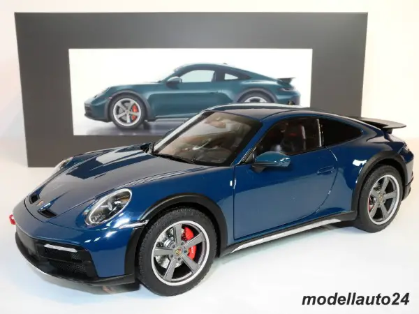 Porsche 911 (992) Dakar fjord grün 2023 / Norev 1:18