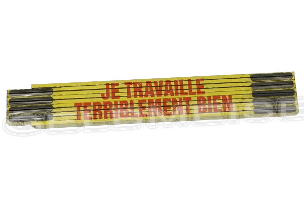 Doppelmeter, Gliedermeter, Je travaille terriblement bien