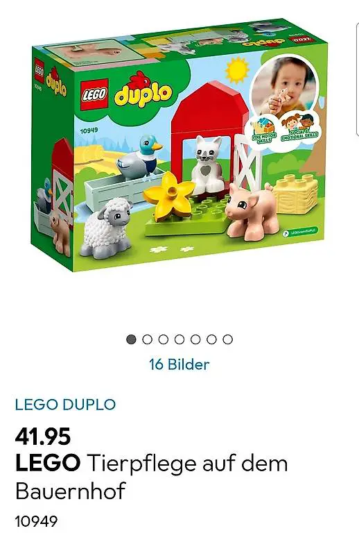 LEGO Tierpflege auf dem Bauernhof 10949