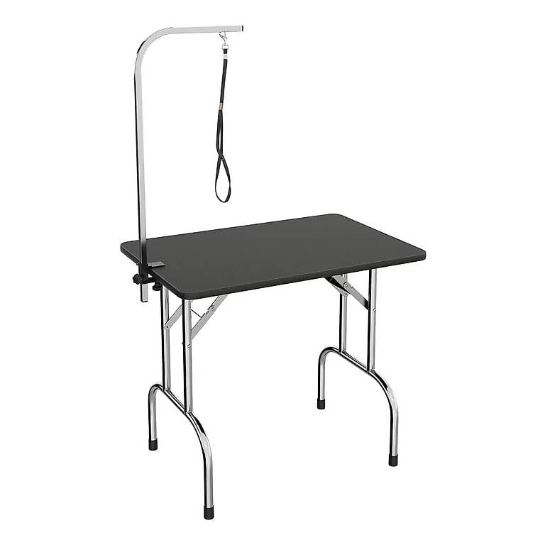 Trimmtisch mit Schlinge für Hunde schwarz