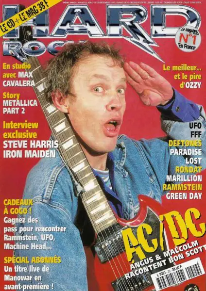 MAGAZINE AC/DC ON COVER : HARD ROCK N 29