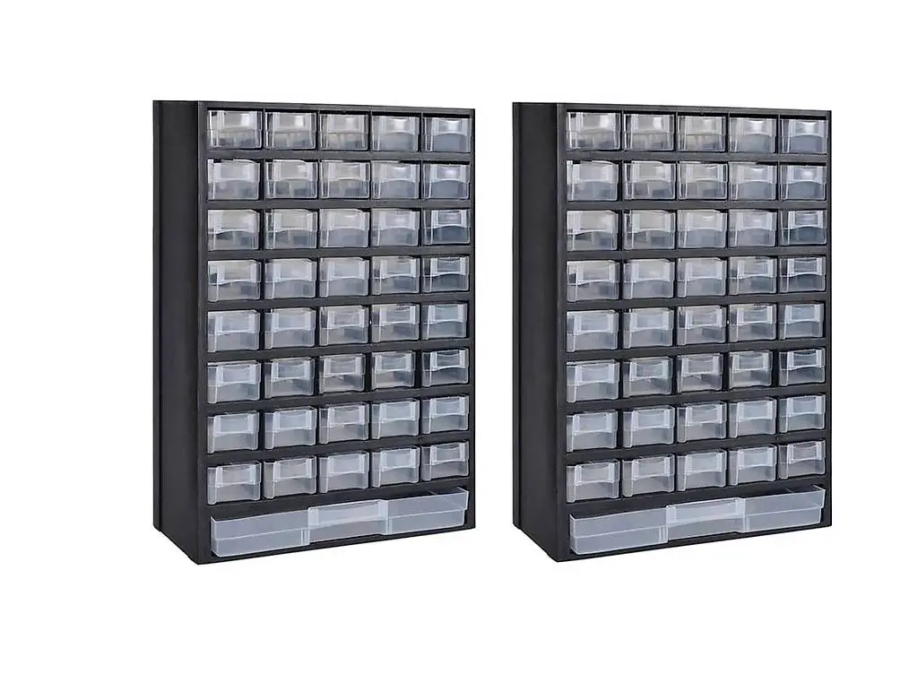 Sortimentskasten mit 41 Fächern 2 Stk. Kunststoff