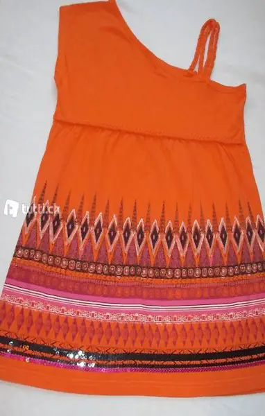 GIRL- lässiges SHIRT in asymmetrischen Trägern -Gr.164