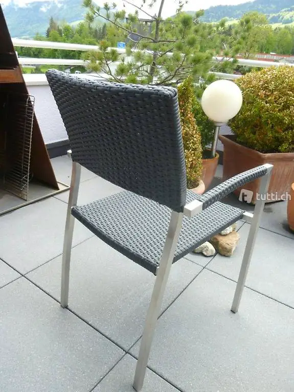 Garten Stuhl Edelstahl