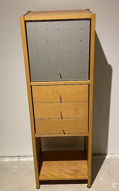 Designer-Garderoben-Schränkchen, Echtholzfurnier