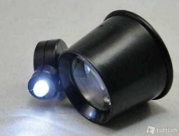  Uhrmacherlupe Vergrösserungsglas Augenoptik 6 fach Lupe Uhrma