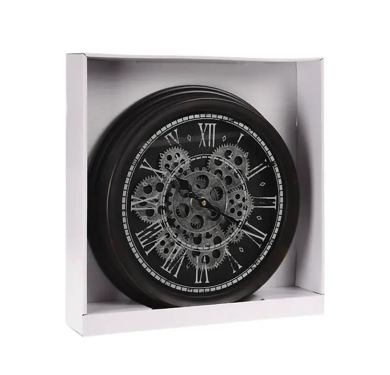 (Preis-Nachlass) - Wanduhr Vintage mit Zahnräder 35 cm