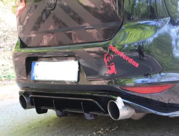  VW Golf 7 Clubsport GTI Heckansatz Heck Diffusor Cup DTM