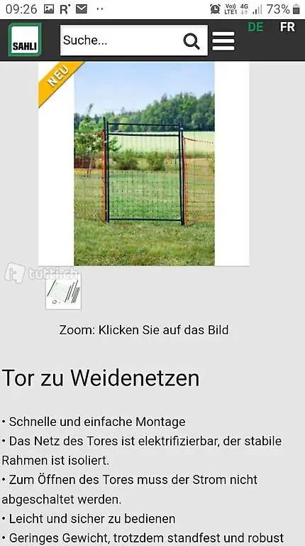 weidetor kleintiertor kinderzaun