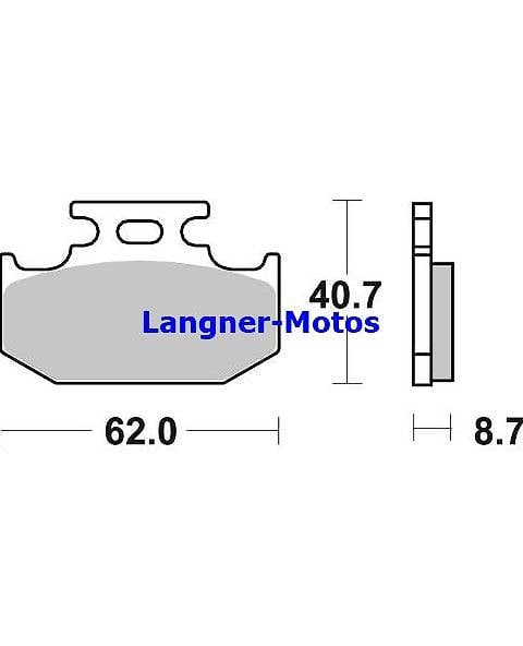 Bremsbelag SBS 632 HF Ceramic YAMAHA XG Tricker 250 `05-`11