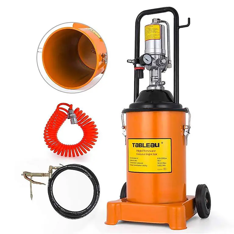 Fettpresse Pneumatisch Fahrbar 12L Druckluft