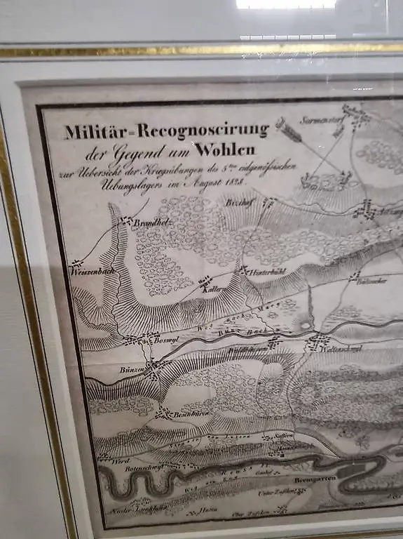 Militärische Rekognoszierungskarte Wohlen AG