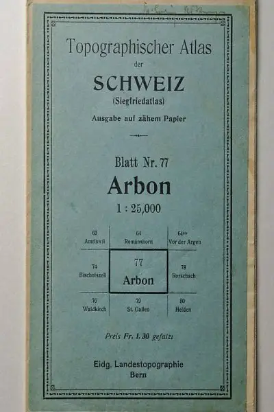 Siegfriedatlas 77 Arbon.