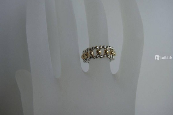 Bague perles or 14 carats + Argent 925