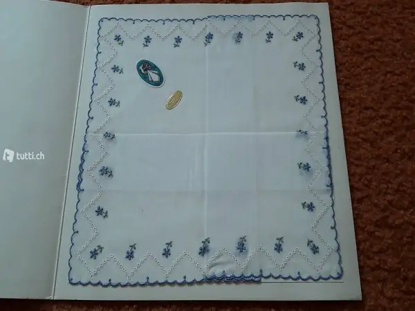  altes Taschentuch MADE IN SWITZERLAND 6