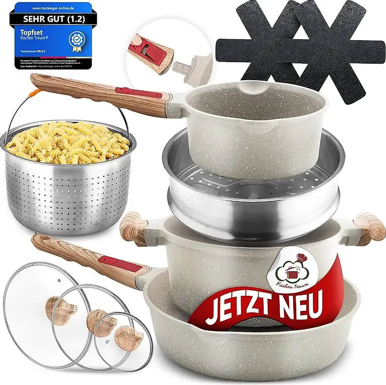 Küchen Traum - Das Premium TopfSet / 10-teilig/Simple Safe L