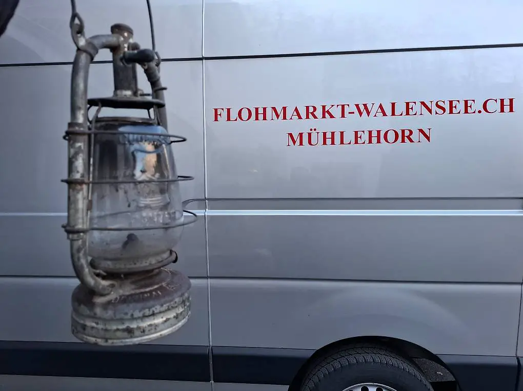 Antike Original Panzer Sturmlaterne Petrollampe mit Pattina