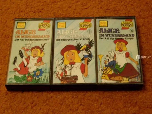  Alice im Wunderland Kinder Kassetten