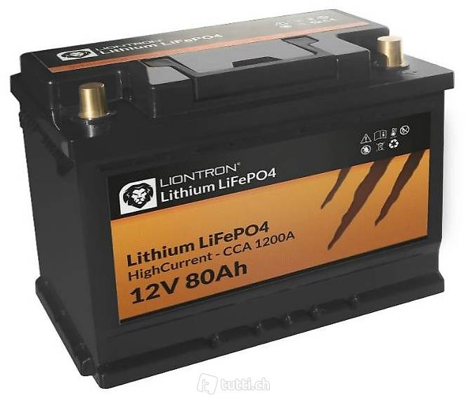  LIONTRON Lithium-Batterie LiFePO4 Hochstrom 12,8V 80Ah